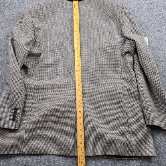 Canali Made in Italy 100% Wool Houndstooth Sport Coat Blazer Size 58L (US 48L) - Picture 14 of 14